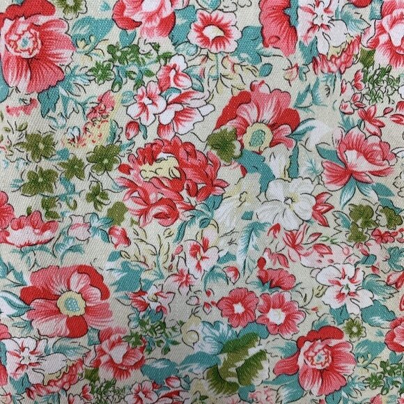 Tribal Jeans Womens Jacket Size L Floral Denim 90's Y2K Cottagecore Pink Spring - Picture 9 of 15